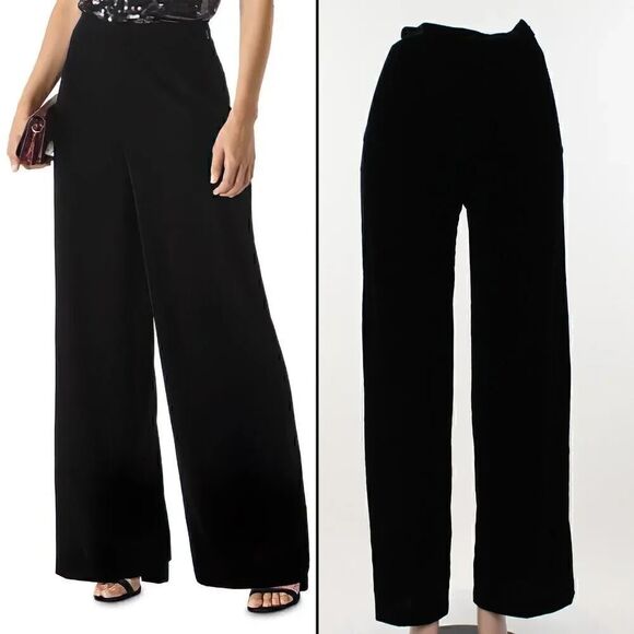 Whistles Pants - Whistles Velvet Wide-Leg Pants  